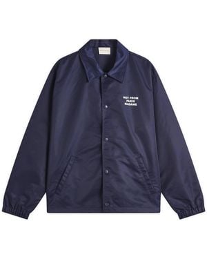 Drole de Monsieur Slogan Coach Jacket - Blue