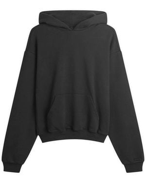 Skims Cotton Fleece Classic Pullover Hoodie - Black