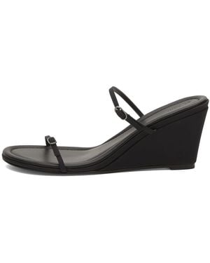 St. Agni Petit Belt Detail Wedge - Black