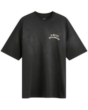 Amiri Hollywood Oversized Tee - Black