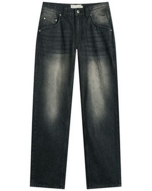 Dime Relaxed Denim Trousers - Grey