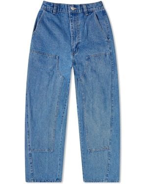 Obey Leah Baggy Pant - Blue