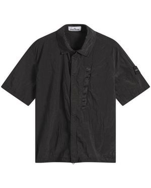 Stone Island Nylon Metal Short Sleeve Shirt - Black