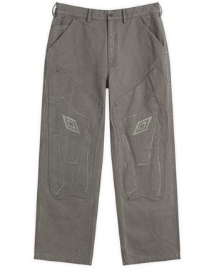 Umbro by Slam Jam Shinguard Canvas Trousers - Grey