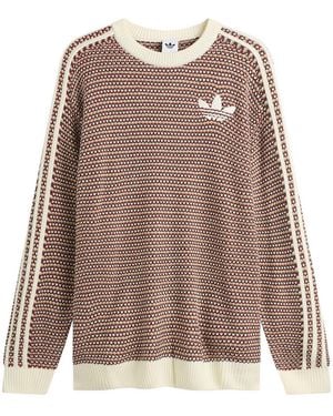 adidas Knit Jumper - Brown