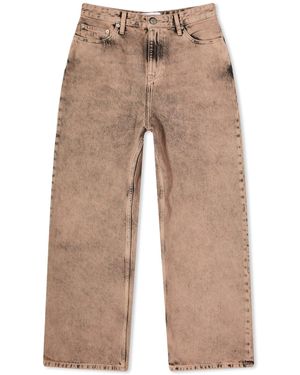 Calvin Klein High Rise Relaxed Jeans - Brown