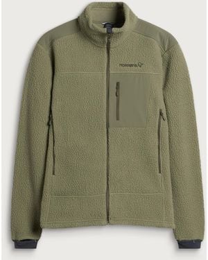 Norrøna Trollveggen Warm3 Fleece Jacket - Green