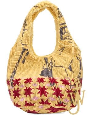 JW Anderson Mini Beaded Shopper - Metallic