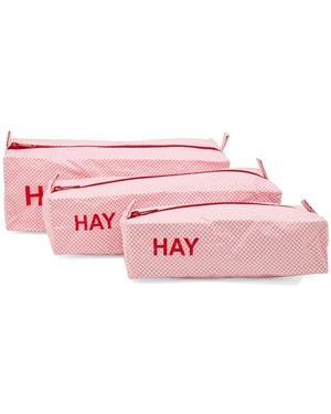Hay Candy Mono Wash Bag - Pink