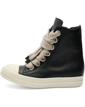Rick Owens Jumbo Lace High Top Trainers - Black