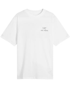 Tシャツ・カットソー Arc'teryx T-shirts White Arc'Multi Bird Logo Long Sleeve T-Shirt in White Light - Arc
