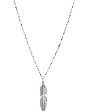 Serge Denimes Ethereal Feather Necklace - Metallic