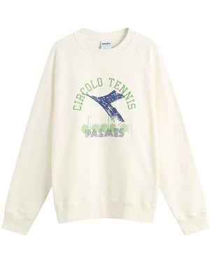 Diadora X Palmes Legacy Crew Sweat - White