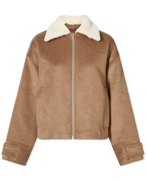 Meotine Mimi Wool Jacket - Brown