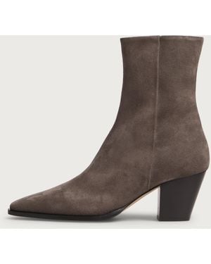 Aeyde Hedvig Cowboy Ankle Boots - Brown