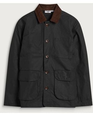 Service Works Waxed Barn Coat - Black