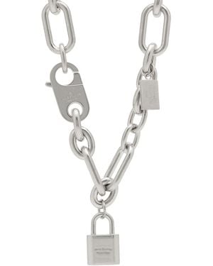 Acne Studios Ainlock Necklace - Metallic