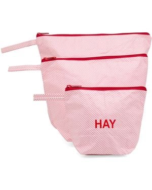 Hay Candy Mono Wash Bag - Pink