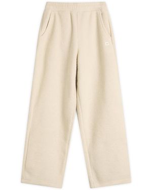 DUNST Boucle Wide Leg Sweatpants - Natural