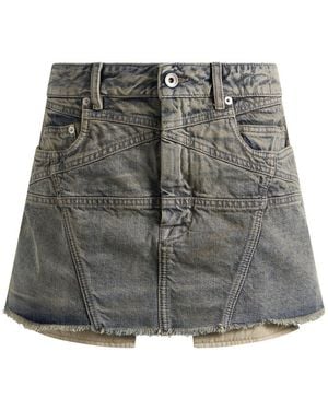 Rick Owens Lana Mini Skirt - Gray