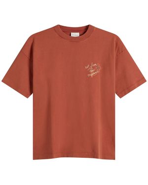 Drole de Monsieur Esquisse Slogan T-Shirt - Orange