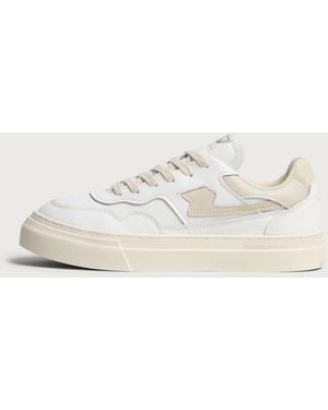 Stepney Workers Club Pearl Ii S-Strike Leather Trainer - White