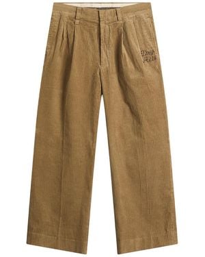 Human Made Corduroy Pleated Trousers - Natural