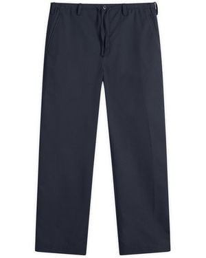 Dries Van Noten Cotton Wool Trouser - Blue