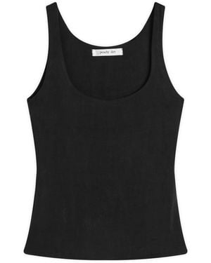 Peachy Den Kylie Vest Top - Black