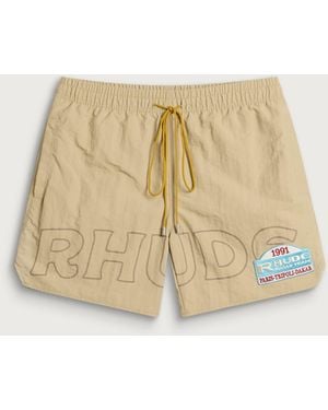 Rhude Tripoli Rally Team Short - Natural