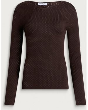 Peachy Den Thermal Knit - Brown