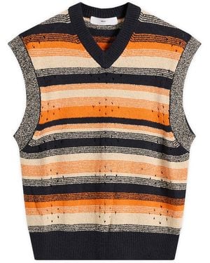 Toga Lace Knit Vest - Orange