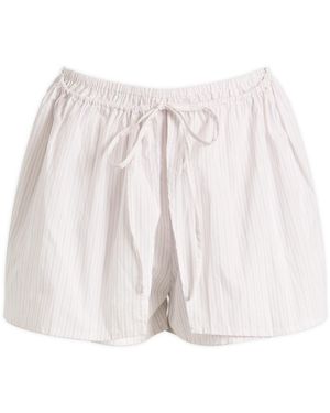Deiji Studios Stripe Mini Skort - White