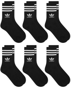 adidas 3 Strip Crew Sock - Black