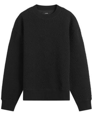 Amiri Ma Quad Oversized Crew Sweatshirt - Black