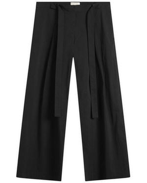 St. Agni Adjustable Palazzo Trousers - Black