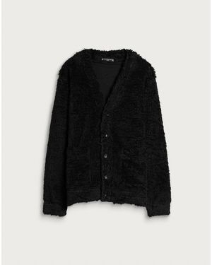 MASTERMIND WORLD Shaggy Cardigan - Black