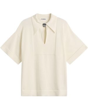Jil Sander Polo Top - Natural