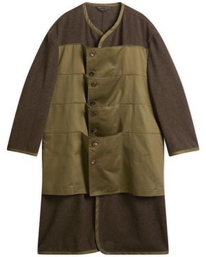 Comme des Garçons Wool Long Line Coat - Green