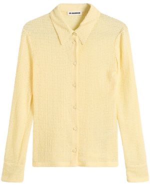 Jil Sander Loose Knit Cardigan - Yellow