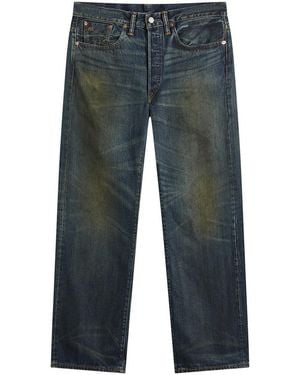RRL Vintage Fit East West Selvedge Denim Jeans - Blue