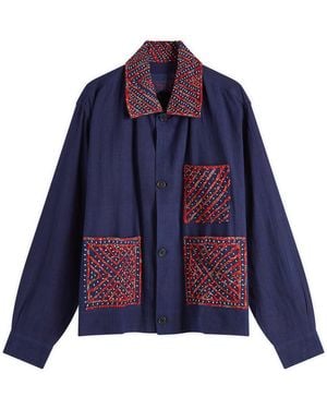 Kardo Bodhi Patchwork Jacket - Blue