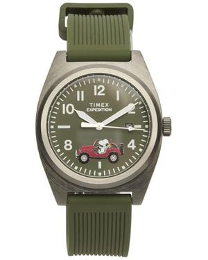 Timex X Peanuts Expedition Capstone Road Trip Watch - Green