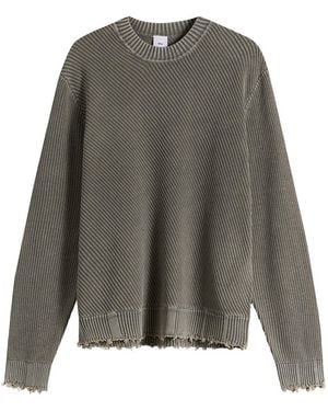 Won Hundred Bently Diagonal Knit Jumper - Grey