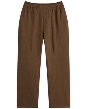 A Kind Of Guise Banasa Seersucker Trousers - Brown