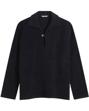 AURALEE Pile Shirt - Blue