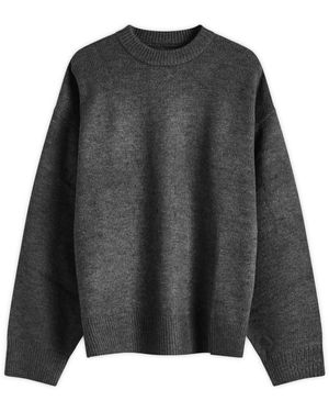 MKI Miyuki-Zoku Mohair Blend Knit Crew - Black