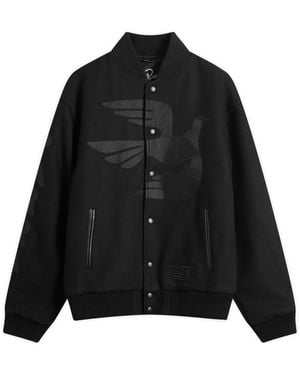 by Parra Not Movie Quality Varsity Jacket - Black