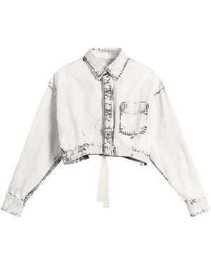 Toga Toga Denim Short Shirt - White