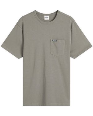 Dubbleware Pocket Label T-Shirt - Grey
